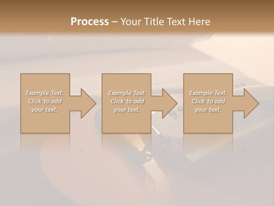 A Phone On A Table Next To A Bed PowerPoint Template
