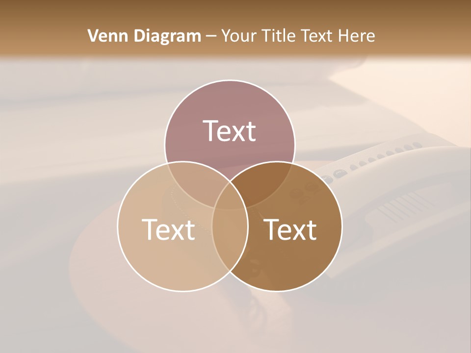A Phone On A Table Next To A Bed PowerPoint Template