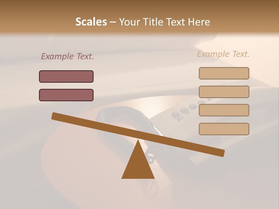 A Phone On A Table Next To A Bed PowerPoint Template