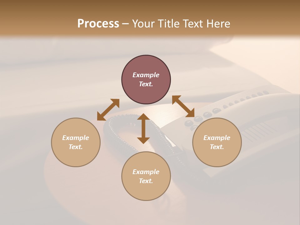A Phone On A Table Next To A Bed PowerPoint Template