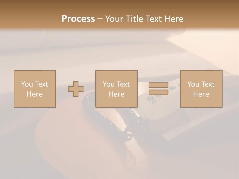 A Phone On A Table Next To A Bed PowerPoint Template