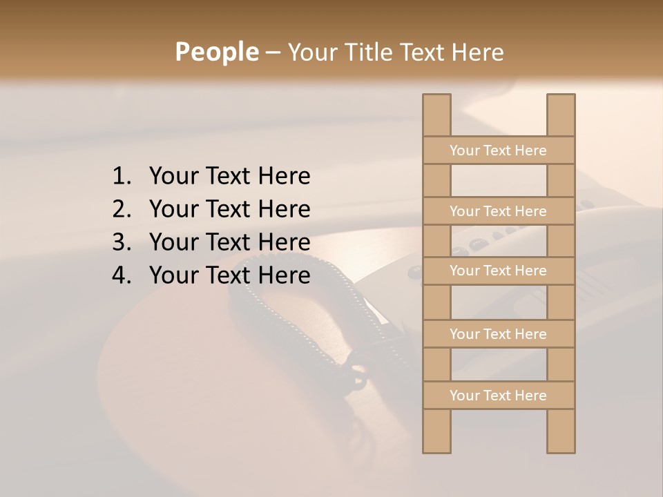 A Phone On A Table Next To A Bed PowerPoint Template