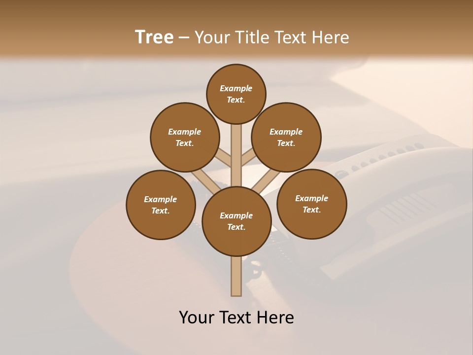 A Phone On A Table Next To A Bed PowerPoint Template