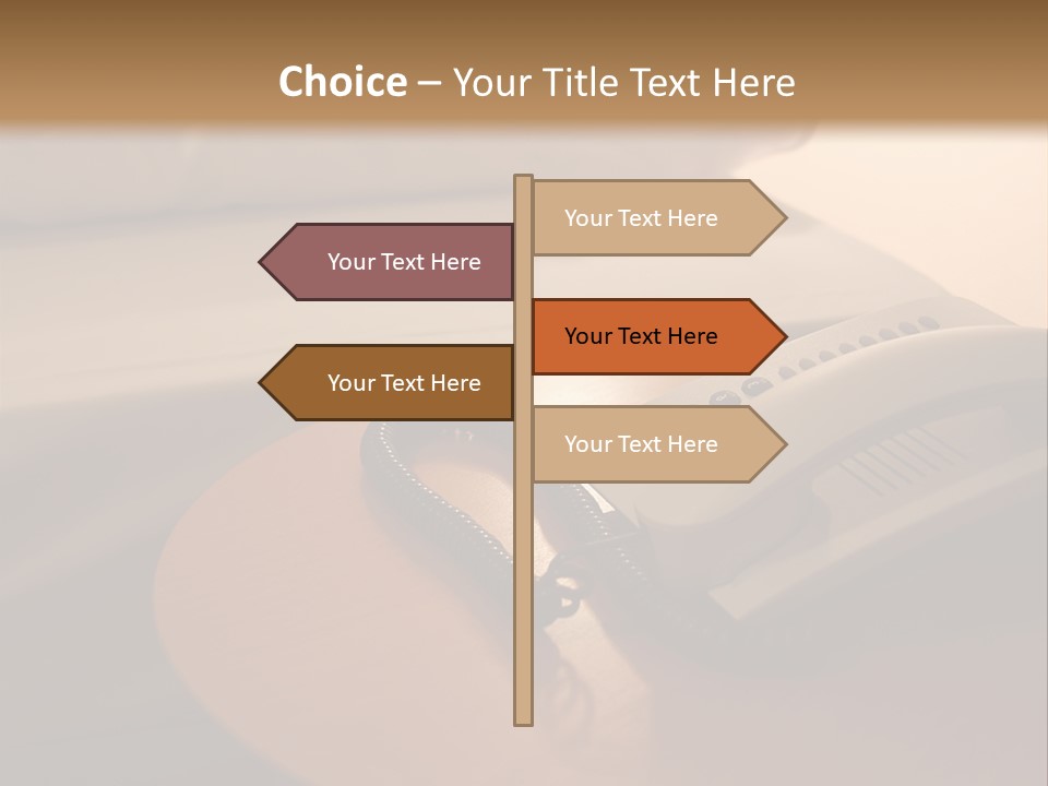 A Phone On A Table Next To A Bed PowerPoint Template