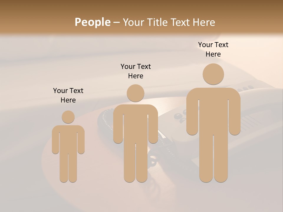 A Phone On A Table Next To A Bed PowerPoint Template