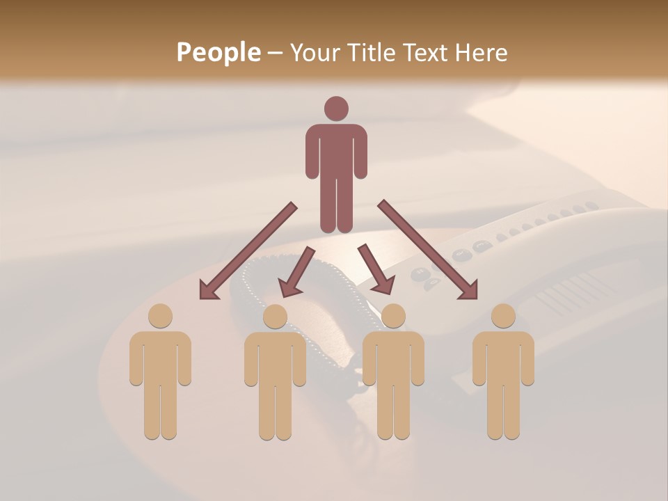 A Phone On A Table Next To A Bed PowerPoint Template