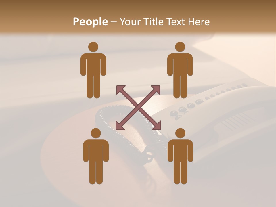 A Phone On A Table Next To A Bed PowerPoint Template