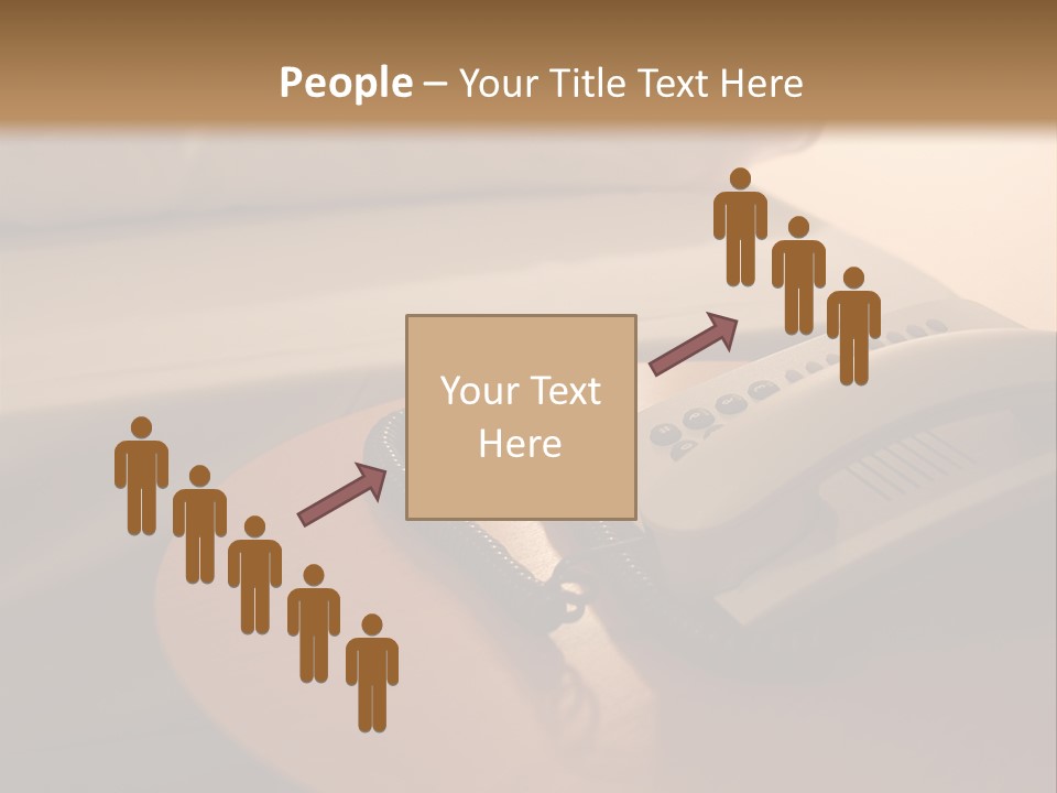 A Phone On A Table Next To A Bed PowerPoint Template