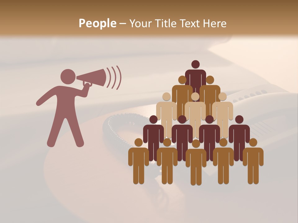 A Phone On A Table Next To A Bed PowerPoint Template