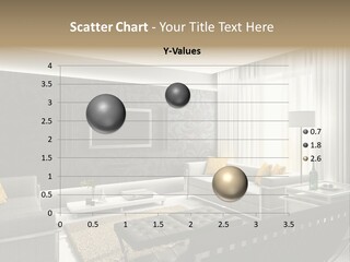 Modern Interior. 3D Render. Living-Room. Exclusive Design. PowerPoint Template