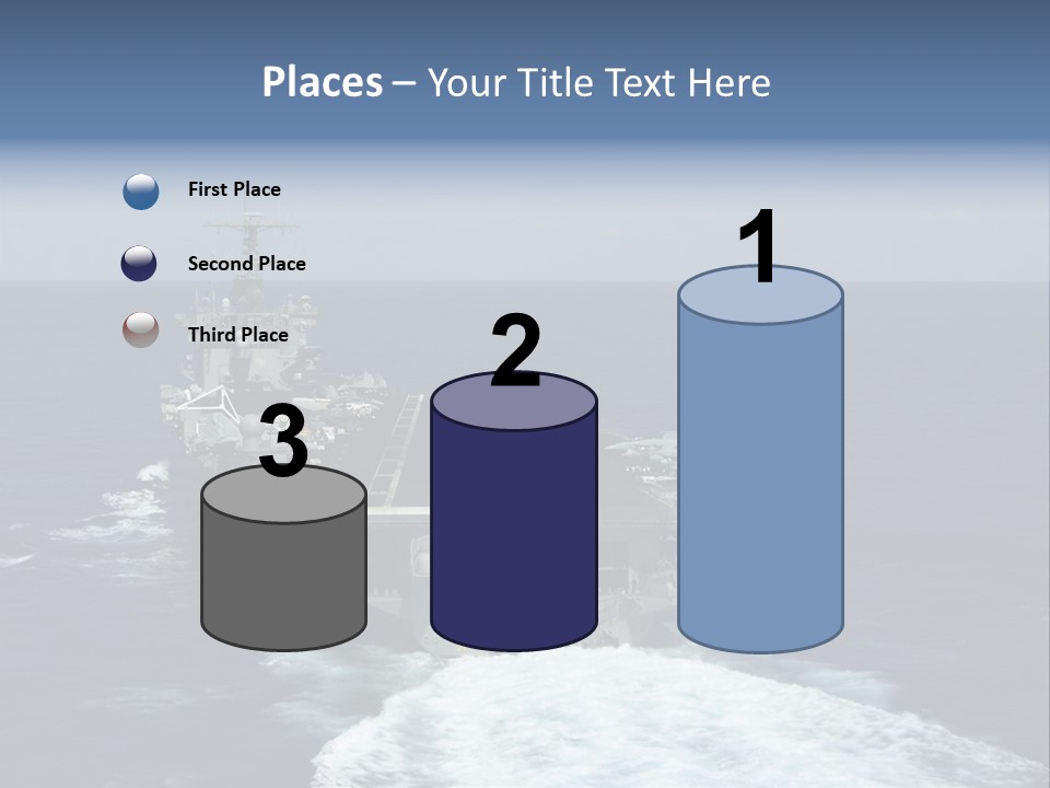 A Striking Image Of A Nuclear Powered Aircraft Carrier PowerPoint Template