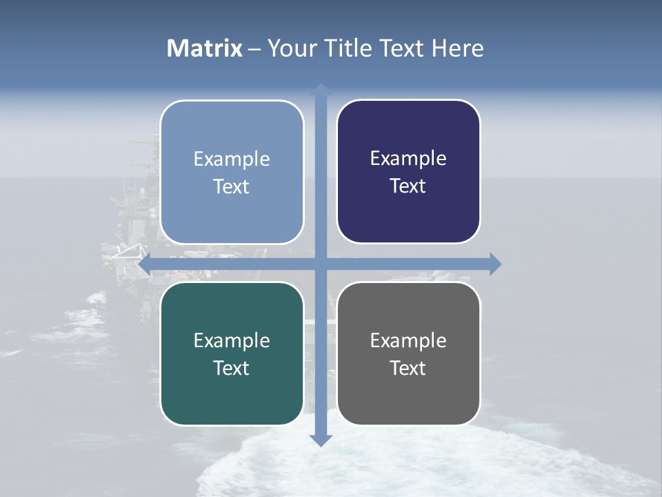 A Striking Image Of A Nuclear Powered Aircraft Carrier PowerPoint Template