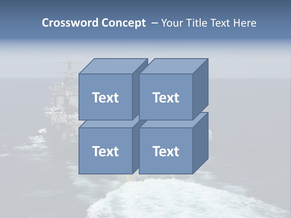 A Striking Image Of A Nuclear Powered Aircraft Carrier PowerPoint Template