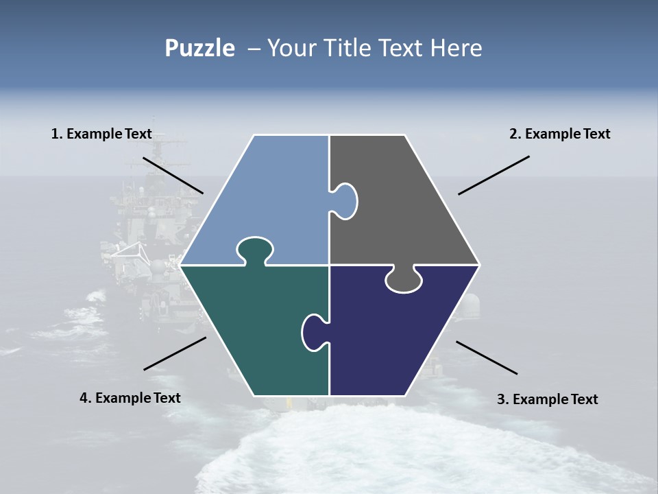 A Striking Image Of A Nuclear Powered Aircraft Carrier PowerPoint Template