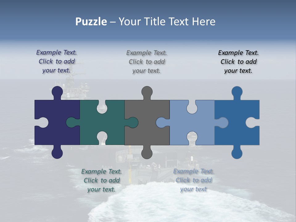 A Striking Image Of A Nuclear Powered Aircraft Carrier PowerPoint Template