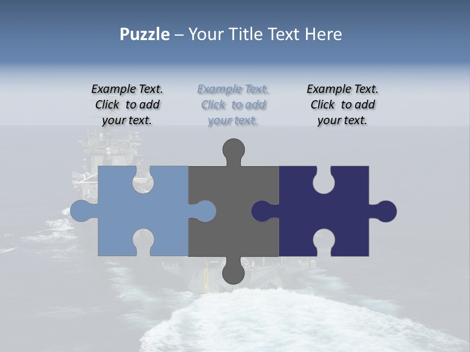 A Striking Image Of A Nuclear Powered Aircraft Carrier PowerPoint Template