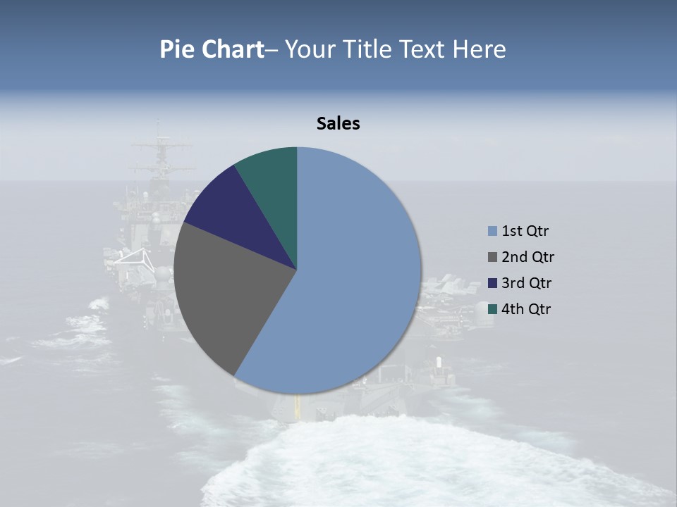 A Striking Image Of A Nuclear Powered Aircraft Carrier PowerPoint Template