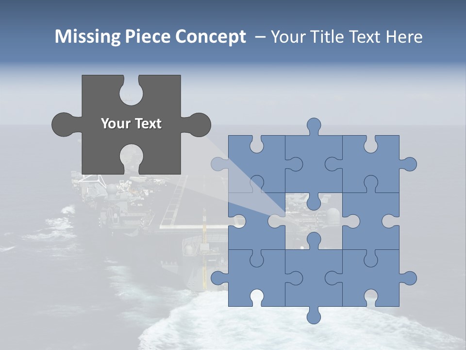 A Striking Image Of A Nuclear Powered Aircraft Carrier PowerPoint Template
