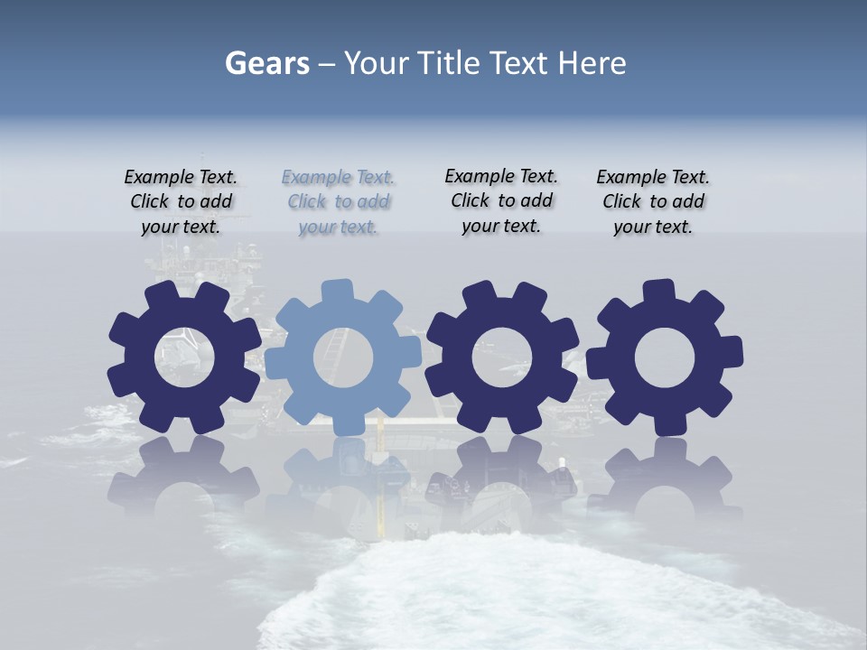 A Striking Image Of A Nuclear Powered Aircraft Carrier PowerPoint Template
