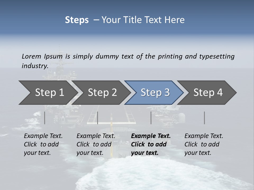 A Striking Image Of A Nuclear Powered Aircraft Carrier PowerPoint Template