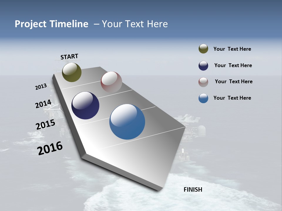 A Striking Image Of A Nuclear Powered Aircraft Carrier PowerPoint Template
