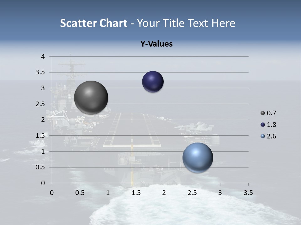 A Striking Image Of A Nuclear Powered Aircraft Carrier PowerPoint Template
