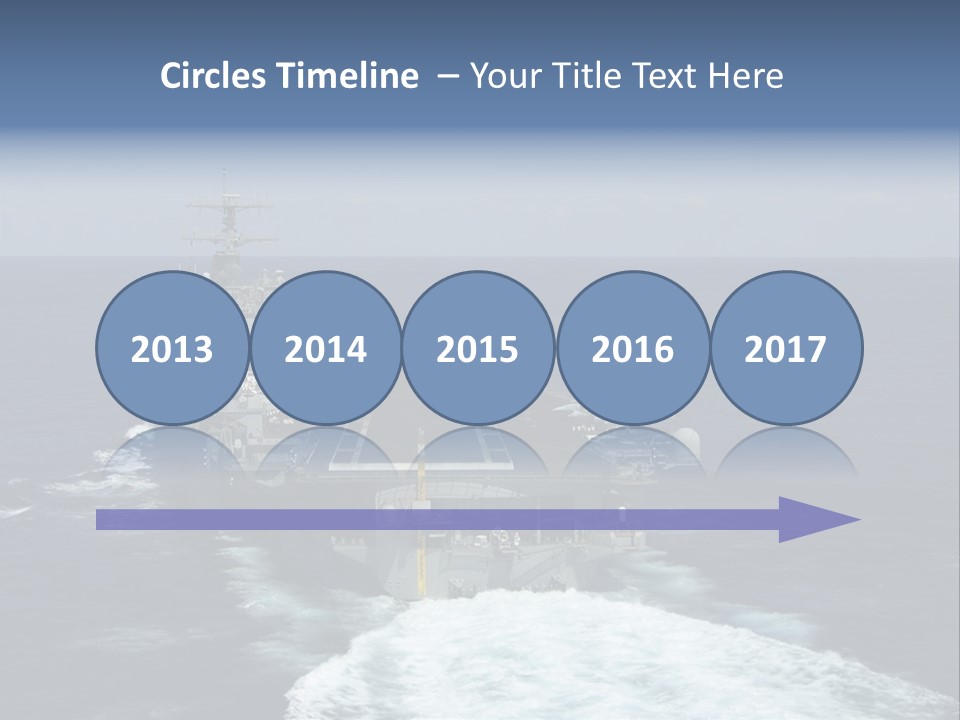 A Striking Image Of A Nuclear Powered Aircraft Carrier PowerPoint Template