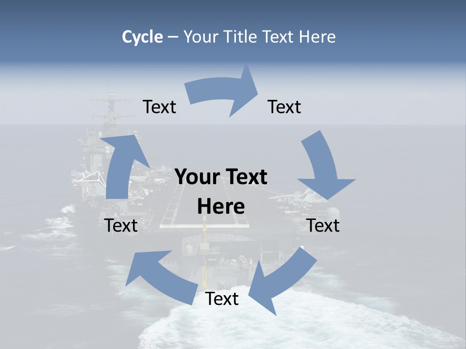 A Striking Image Of A Nuclear Powered Aircraft Carrier PowerPoint Template