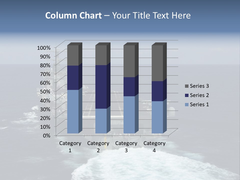 A Striking Image Of A Nuclear Powered Aircraft Carrier PowerPoint Template