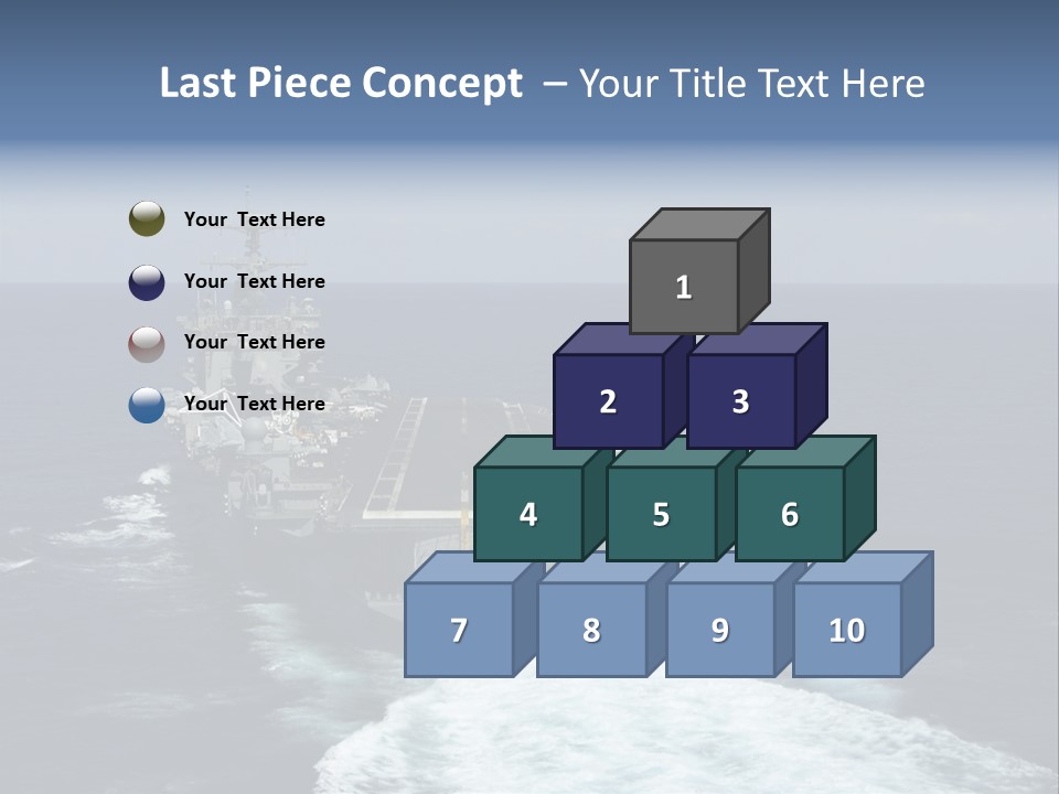 A Striking Image Of A Nuclear Powered Aircraft Carrier PowerPoint Template