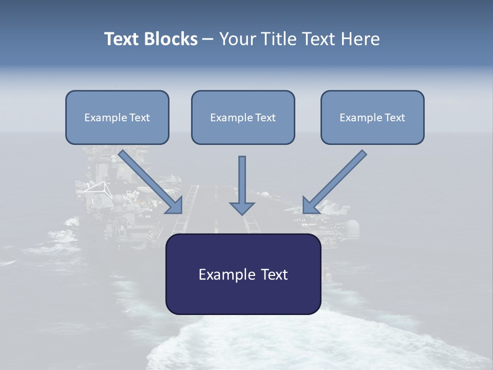 A Striking Image Of A Nuclear Powered Aircraft Carrier PowerPoint Template