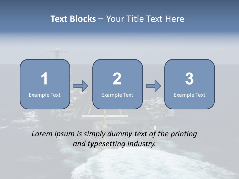 A Striking Image Of A Nuclear Powered Aircraft Carrier PowerPoint Template
