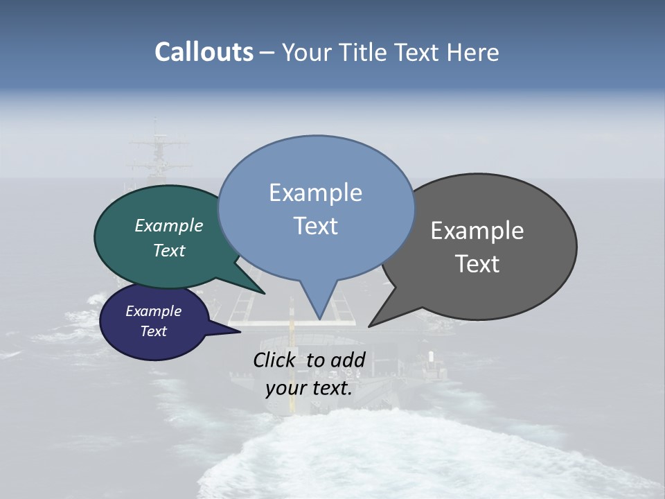 A Striking Image Of A Nuclear Powered Aircraft Carrier PowerPoint Template