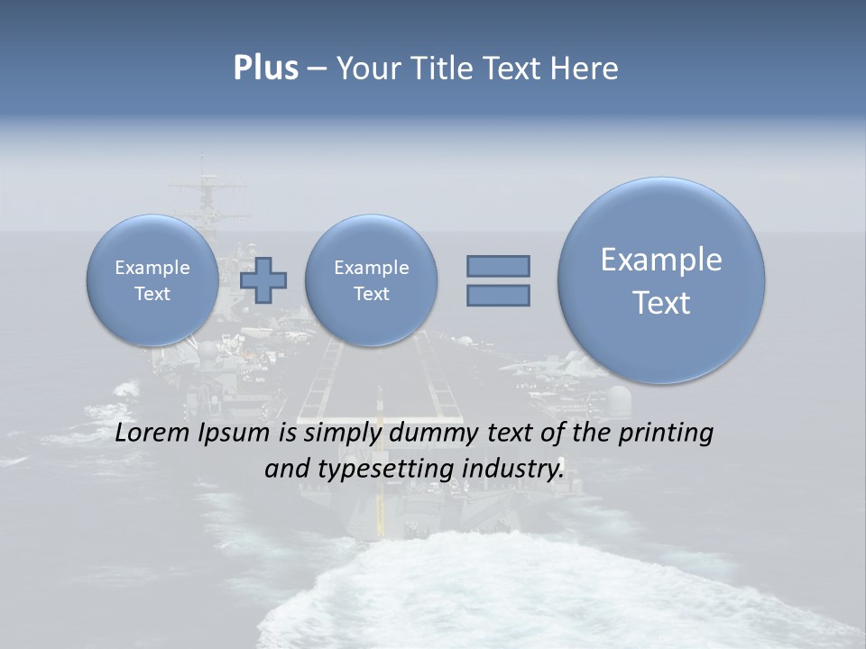 A Striking Image Of A Nuclear Powered Aircraft Carrier PowerPoint Template