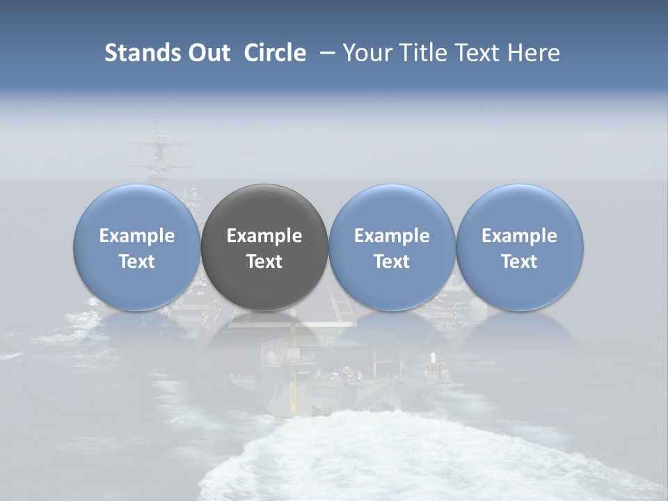 A Striking Image Of A Nuclear Powered Aircraft Carrier PowerPoint Template