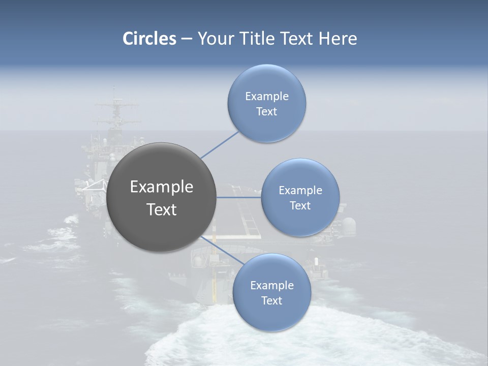 A Striking Image Of A Nuclear Powered Aircraft Carrier PowerPoint Template