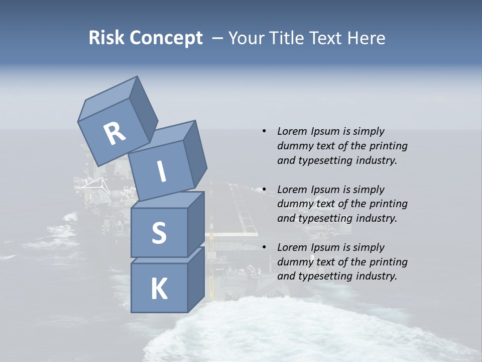 A Striking Image Of A Nuclear Powered Aircraft Carrier PowerPoint Template