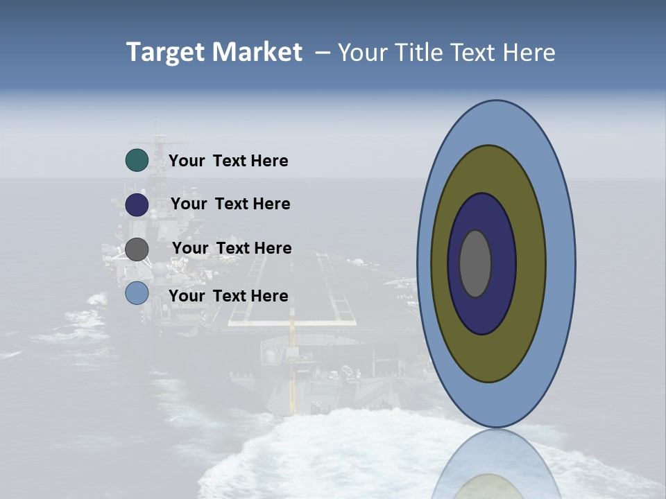 A Striking Image Of A Nuclear Powered Aircraft Carrier PowerPoint Template