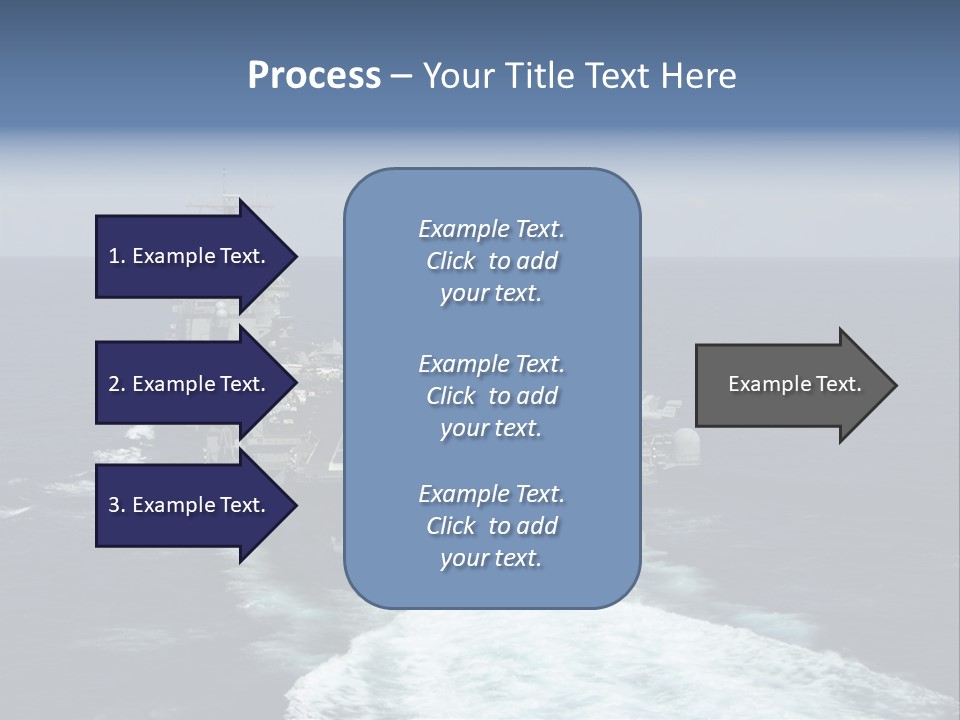 A Striking Image Of A Nuclear Powered Aircraft Carrier PowerPoint Template