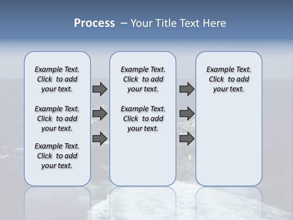 A Striking Image Of A Nuclear Powered Aircraft Carrier PowerPoint Template
