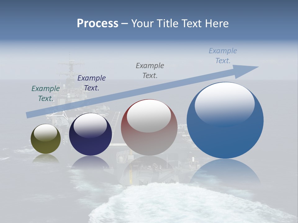 A Striking Image Of A Nuclear Powered Aircraft Carrier PowerPoint Template
