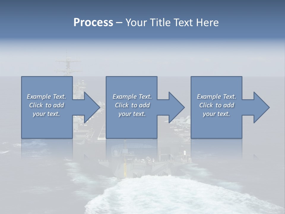 A Striking Image Of A Nuclear Powered Aircraft Carrier PowerPoint Template