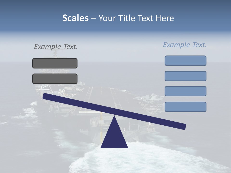 A Striking Image Of A Nuclear Powered Aircraft Carrier PowerPoint Template