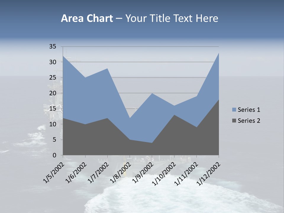 A Striking Image Of A Nuclear Powered Aircraft Carrier PowerPoint Template