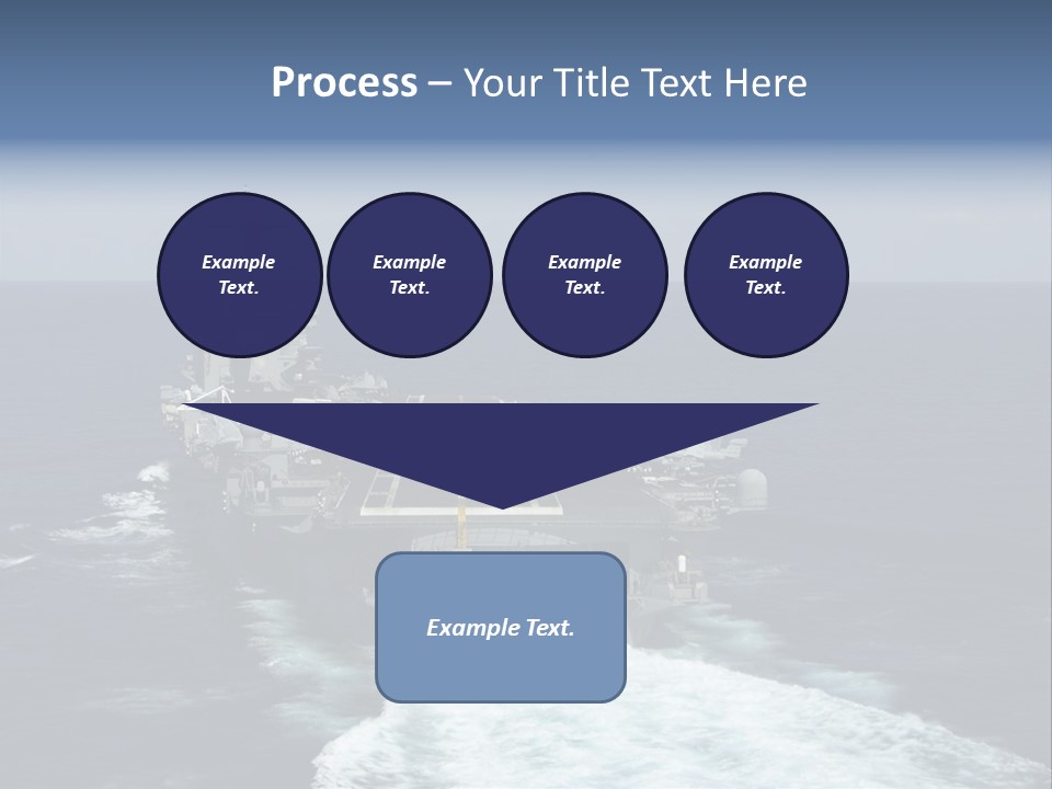 A Striking Image Of A Nuclear Powered Aircraft Carrier PowerPoint Template