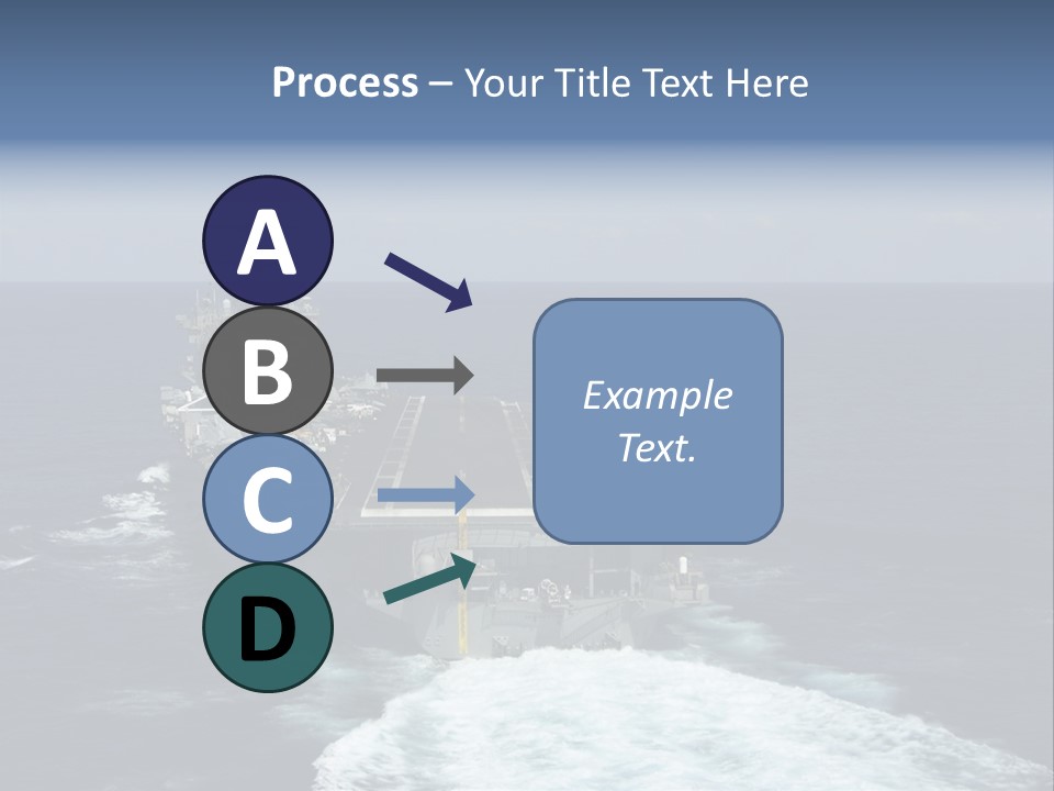 A Striking Image Of A Nuclear Powered Aircraft Carrier PowerPoint Template