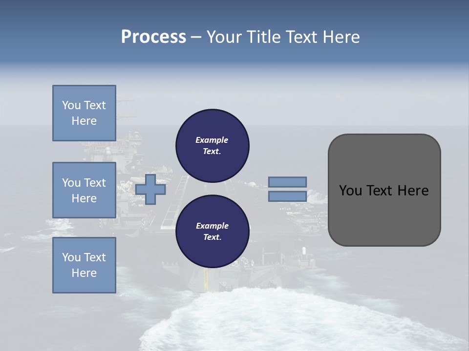 A Striking Image Of A Nuclear Powered Aircraft Carrier PowerPoint Template