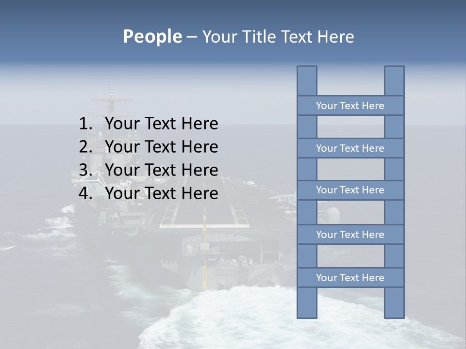 A Striking Image Of A Nuclear Powered Aircraft Carrier PowerPoint Template