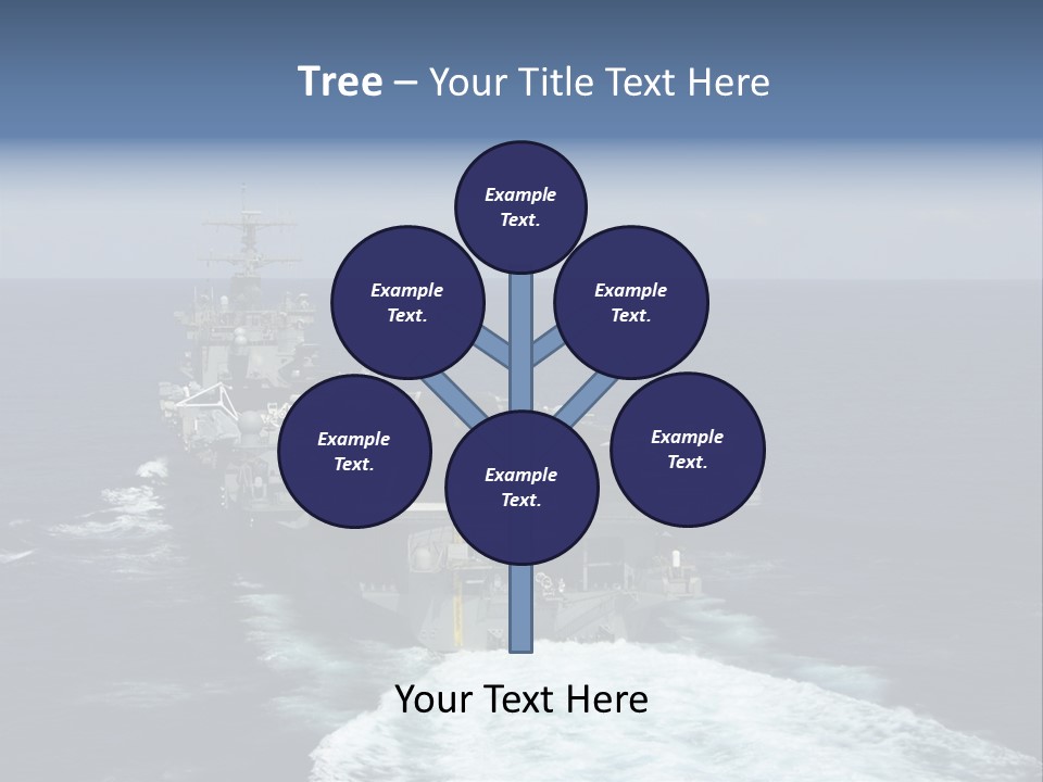 A Striking Image Of A Nuclear Powered Aircraft Carrier PowerPoint Template