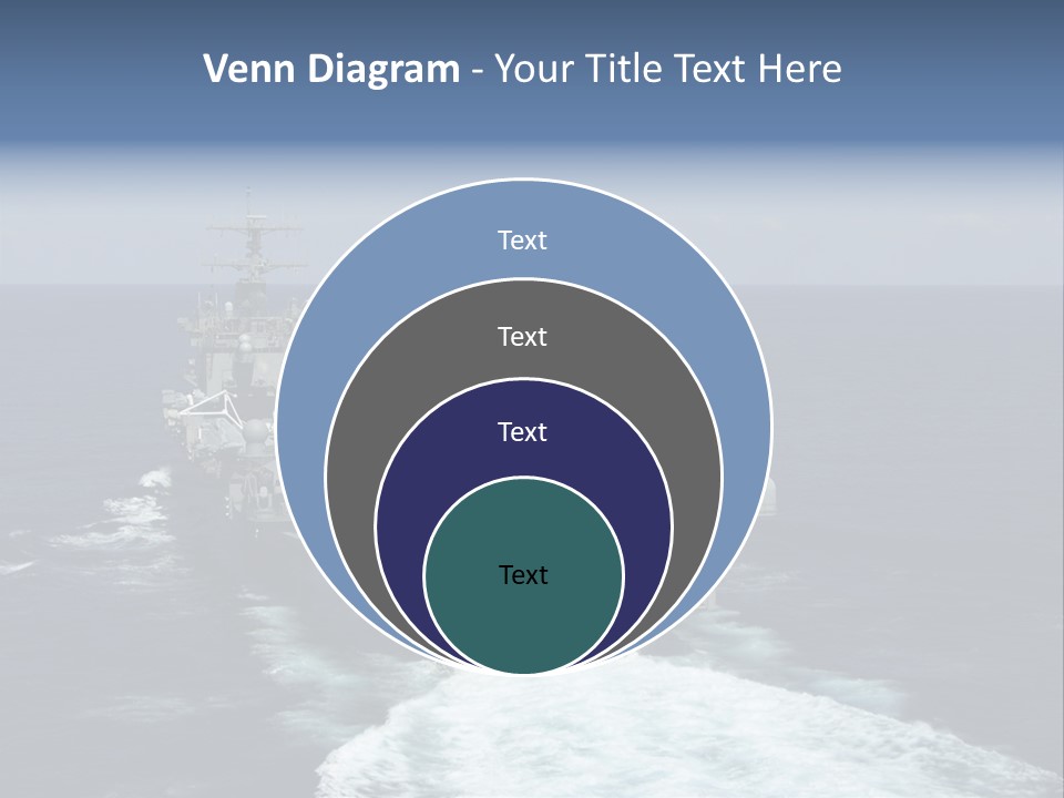 A Striking Image Of A Nuclear Powered Aircraft Carrier PowerPoint Template